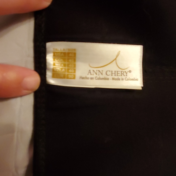 Ann Cherry Black Waist Cincher size 40 XXL - Picture 5 of 9